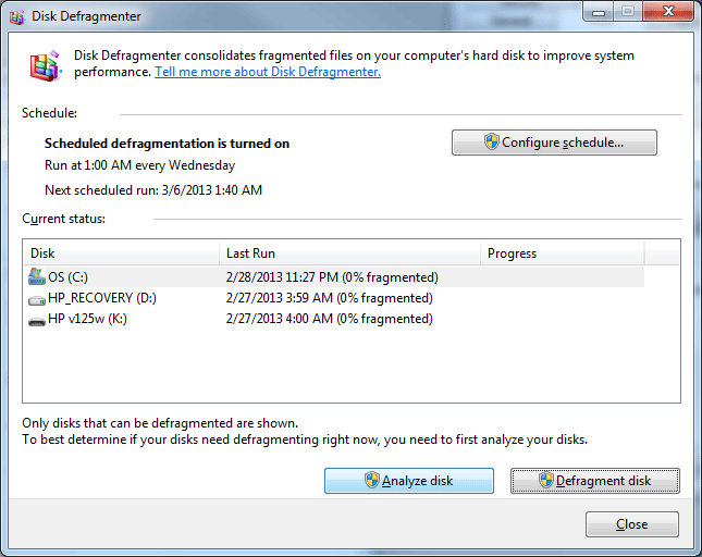 Picture 3: Choose "Analyze Disk" first