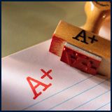 A grade of an A+.